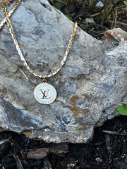 LV Circle Trunk & Bag Charm  Necklace