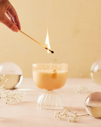 Rose Coupe Candle
