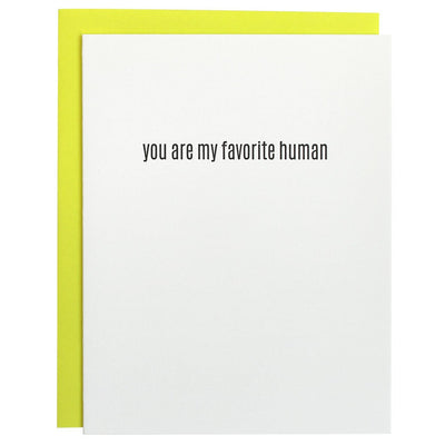 You Are My Favorite Human Card