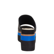 NAKED FEET - FLOCCI in JET BLACK Platform Sandals