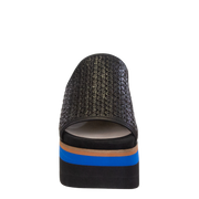 NAKED FEET - FLOCCI in JET BLACK Platform Sandals