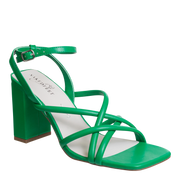 NAKED FEET - MOOD in GREEN Heeled Sandals
