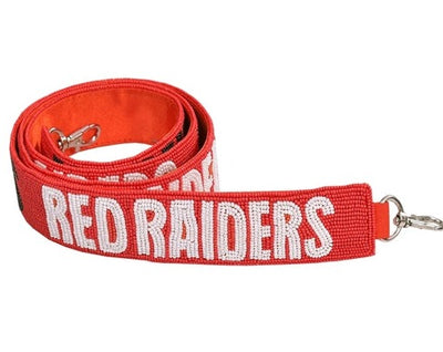 "Red Raiders" Beaded Crossbody Strap