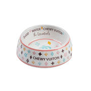 Chewy Vuiton Dog bowls