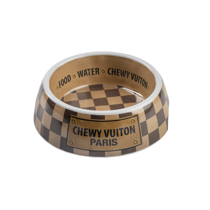 Chewy Vuiton Dog bowls