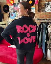 Black Rock & Love Cropped Jacket
