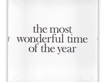 Lucite Block - Most Wonderful Time