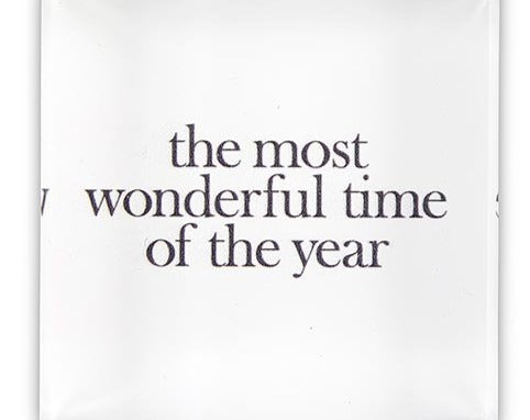 Lucite Block - Most Wonderful Time