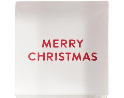Lucite Block - Merry Christmas