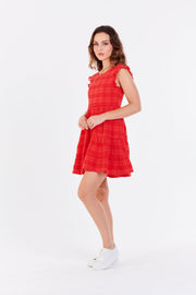 Sadie Dress- Apple Red