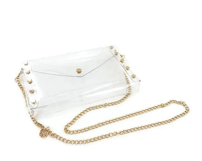 Selena Clear Handbag - Gold