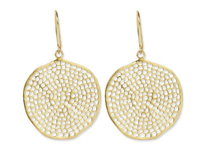 Gretchen Large Circle with Holes Earrings