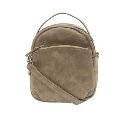 Brushed Kinsley Convertible Backpack-Taupe