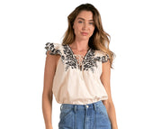 Natalie Embroidered Top