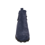 Story in Navy Wedge Boots