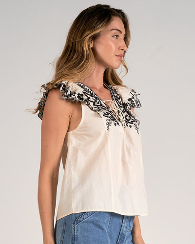 Natalie Embroidered Top