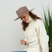 Charlie Wool Boater Hat