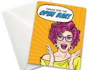 TY card- Open bar