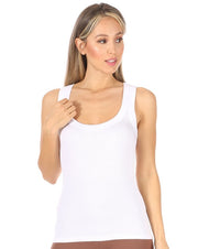 Ribbed Scoop Neck Tank