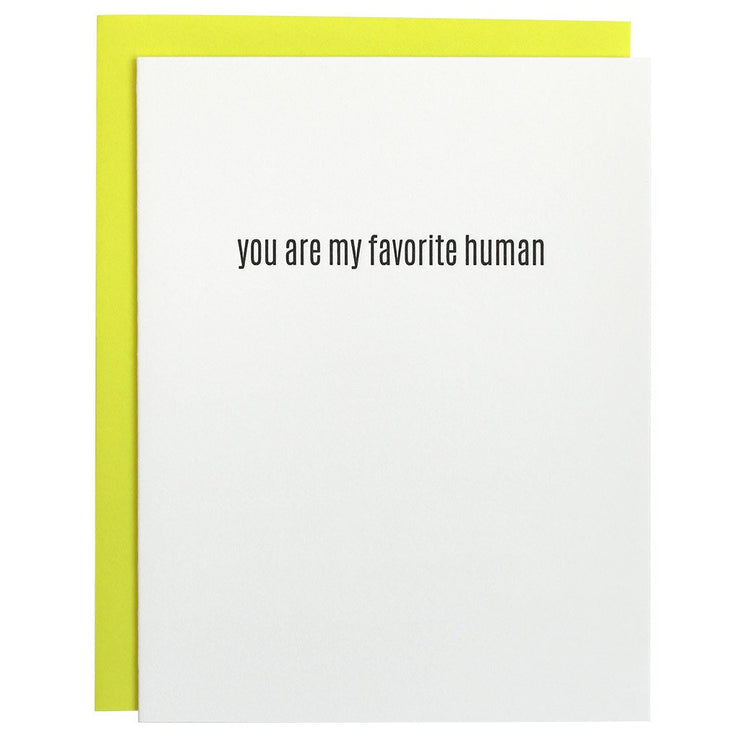 You Are My Favorite Human Card