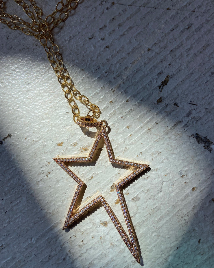 30" Bling Star Necklace