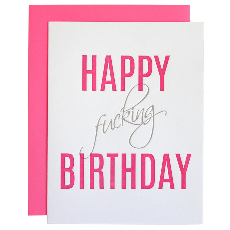 Happy F*** Birthday Card