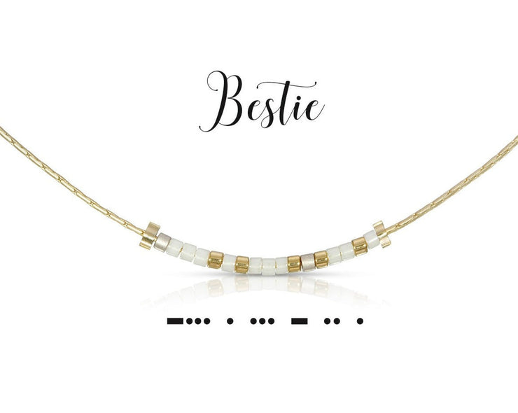"Bestie" Morse Code Necklace