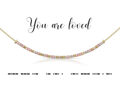 "You Are Loved" Morse Code Necklace