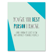 "You’re The Best Person" - Card