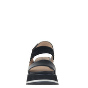 NAKED FEET - DIMENSION in BLACK Platform Sandals