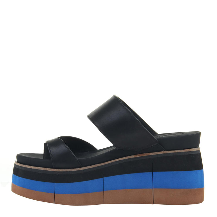 NAKED FEET - FLUX in BLACK Platform Sandals