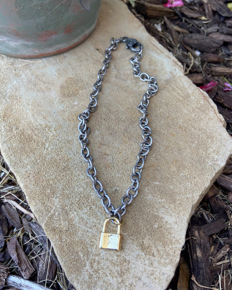 Heavy Chain with Gold Lock