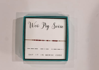 Woo Pig Sooie Morse Code Bracelet