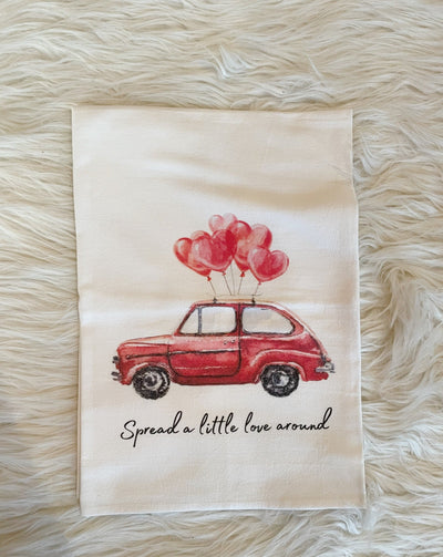 "Valentine Car" Kitchen Towel