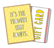 "It's The Thought That Counts"  - Mini Card