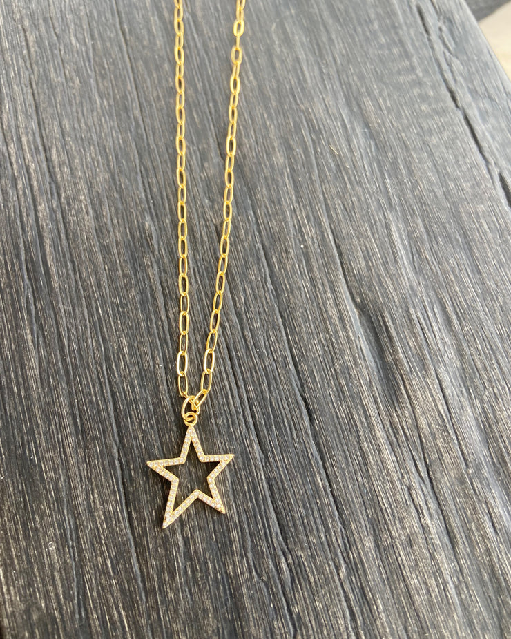 16" Bling Star Necklace