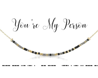 "You're My Person" Morse Code Necklace